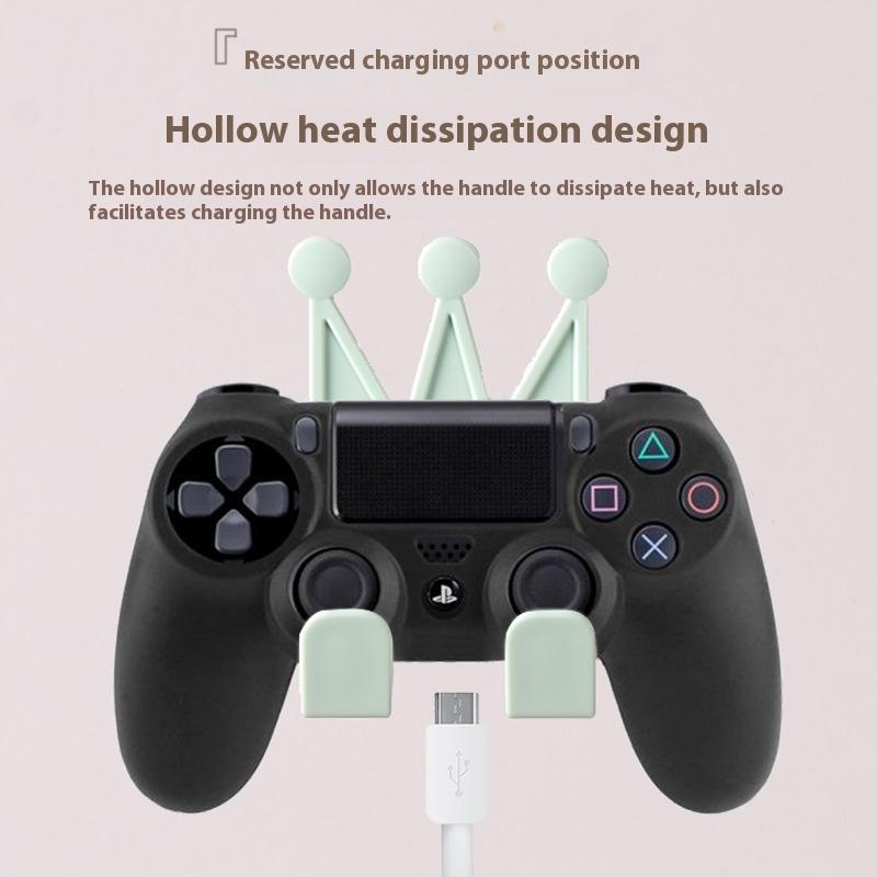 Crown Mobile Phone Holder Ornaments Punch-Free Bathroom Storage Rack Gaming Headset Game Controller Rack