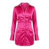 Missy Empire Womens/Ladies Satin Long-Sleeved Party Shirt Dress