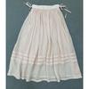 Johnature Gonna Mezza Lunghezza Stile Foresta Primavera Estate A-line Doppio Strato Vintage Vita Elastica Con Laccio Gonne