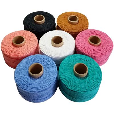 Buntes Seil aus 100 % Baumwolle, 80 m/Rolle, Makramee-Kordeln, Faden zum Verpacken von Geschenken, Partys, Hochzeitsdekorationen, Zubehör zum Selbermachen
