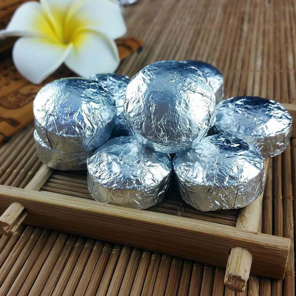 High Quality Mini Shen Puerh Silver Tin Foil Packing Tuocha Top Raw Puer Tea 75g