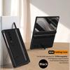 Original protective hinge case for Samsung Galaxy Z Fold 8 7 6 5 including stylus, foldable tempered glass film, and stand