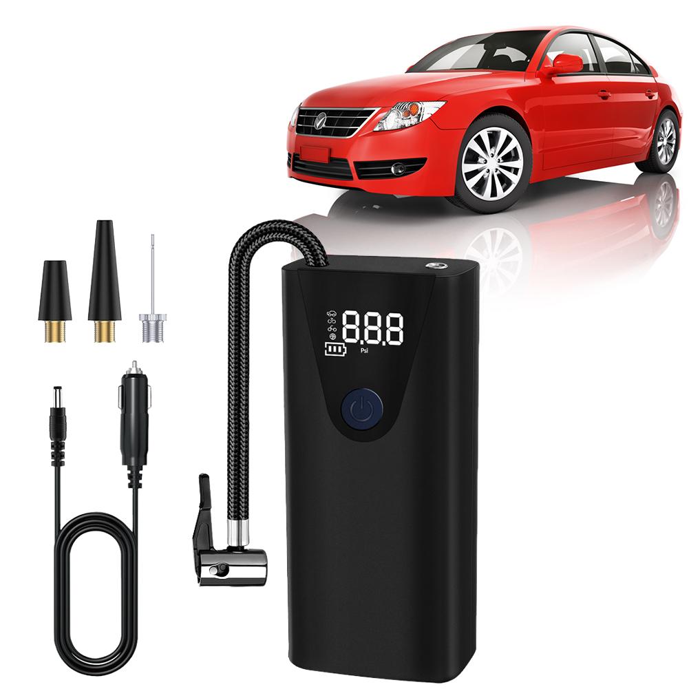 Electric Air Compressor High Precision Portable Air Pump Digital Display Handheld Inflatable Pump for Car Motorcycle Bike Ball