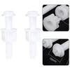 Hinge Bolts Screw Reliable Plastic Toilet Repair Kit 2pc Hinge Bolts Screw Set White Bathroom Fixture Accessories