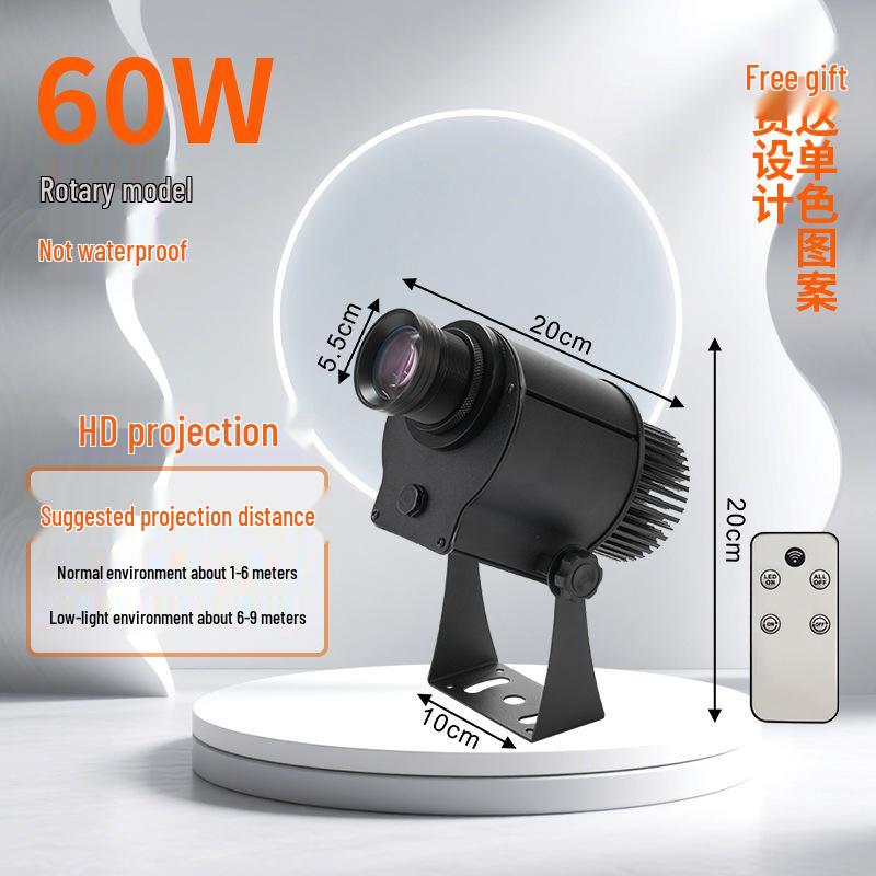 Waterproof Outdoor Logo & Text Projector Light for Shop Facades & Walls