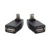 Mini USB 5kolíkový samec na USB typ A samice 90stupňový úhlový převodník Konektor dat synchronizace OTG adaptér pro auto PC Tablet Telefon U-Disk
