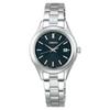 Seiko Selection HFE003J Women's Solar Radio-Controlled Watch Black Dial Full Auto Calendar Stainless Steel