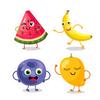 500Pcs/Roll Irregular Cute Cartoon Fruit Reward Stickers For Children Diy Stickers Sealing Stickers Decoration