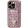 Guess Guhcp14Lhdgtpp Iphone 14 Pro 6.1 Różowy/Pink Hardcase Rhinestone Triangle