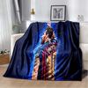 Coperta in Flanella Leo Messi Stella del Calcio per Adulti Bambini Decorazione Divano Letto Coperta da Viaggio Portatile Regalo Perfetto