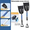 Snow Shovel Lightweight Foldable Snow Shovel Car Trunk Compact Portable Snow Shovel with Non-Slip Grip Snow Removal Tool
