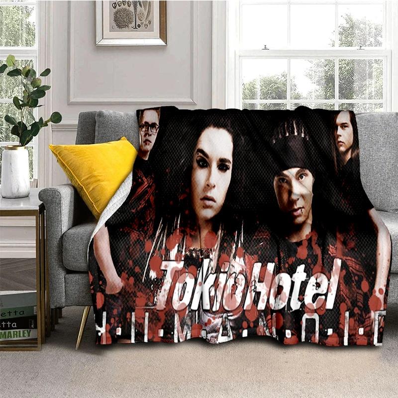 Tokio Hotel Рок-группа Том Билл Каулитц 29 Стиль Новый Плед, Мягкий Плед для Дома Спальни Кровати Дивана Покрывало Детский Подарок Покрывало 75cmx90cm