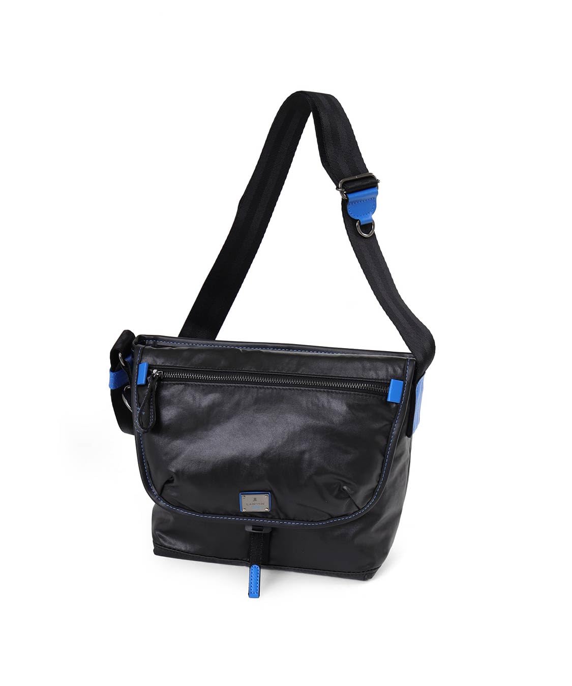 

Lanvin en Bleu Heather Shoulder Black Men s Bag, чёрный