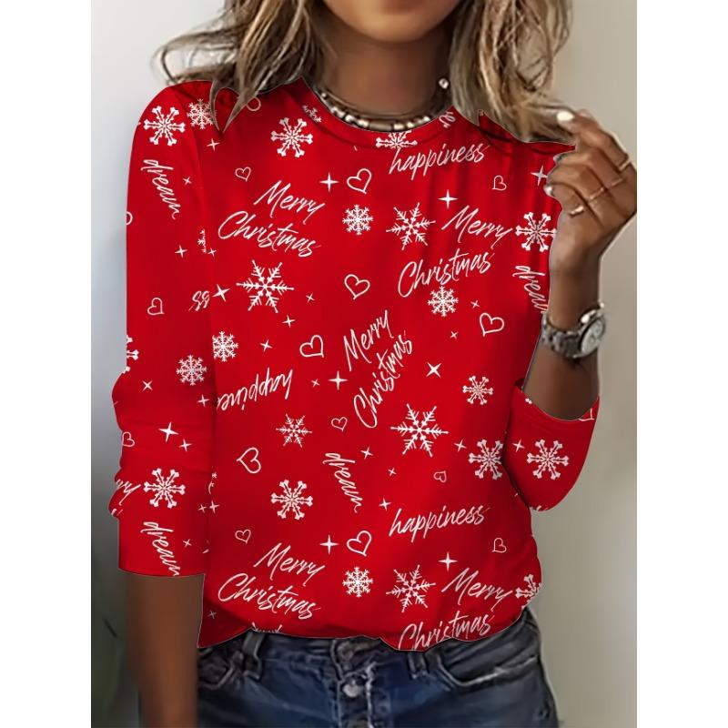 Casual Long Sleeve T-Shirt for Spring And Fall, Women'S Clothing
