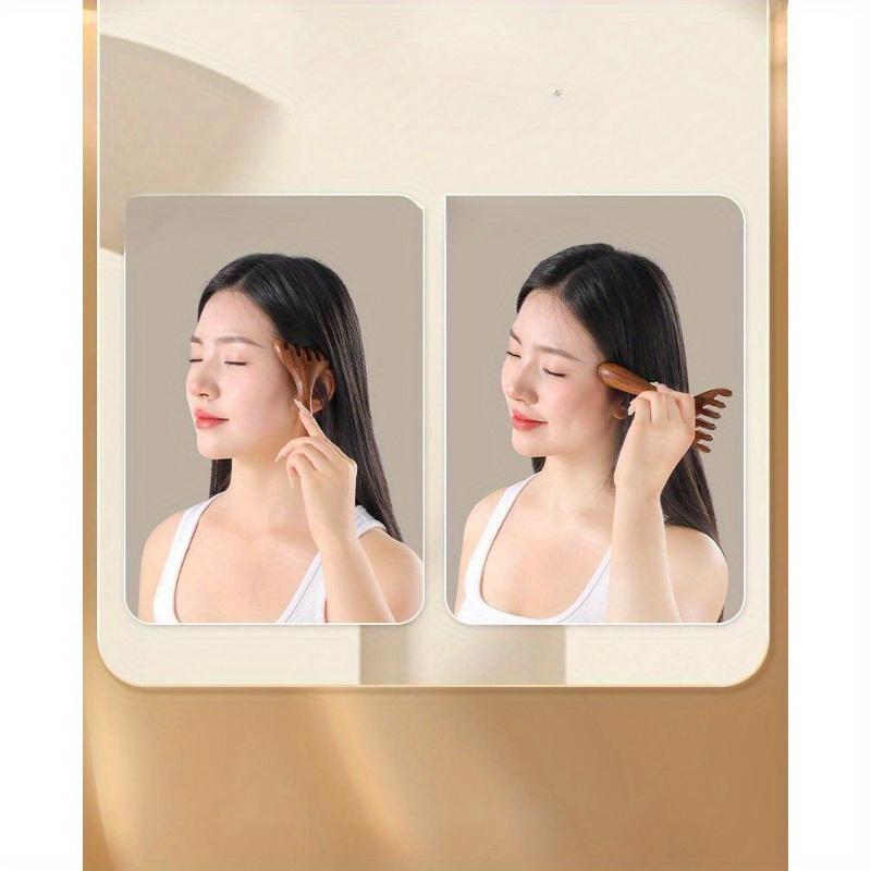 2pcs Deer Horn Massage Combs - Scalp & Neck Massager, Pressure Point Stimulation for Headache, Manual Tool for & Relaxation, Scalp Massager