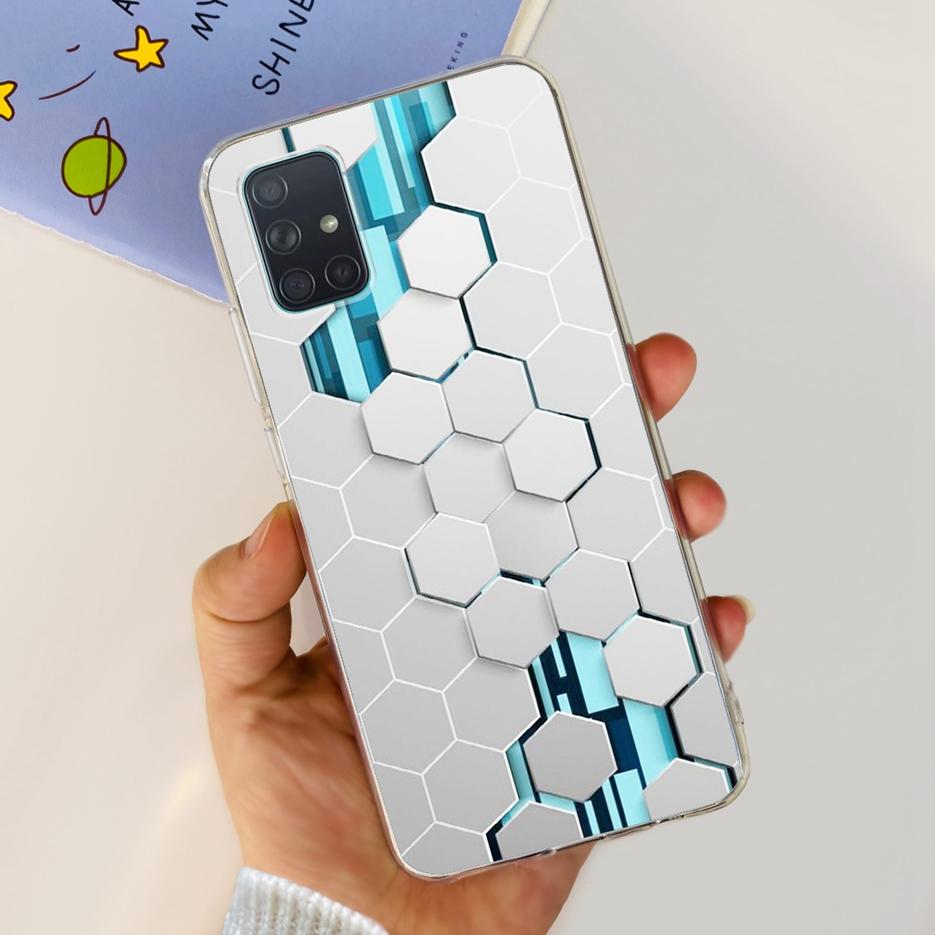 Custodia per Samsung Galaxy A31 A41 A51 A71 Custodia Dipinta Moda Carina Custodia Morbida in TPU per Samsung A31 A41 Galaxy A51 A71 Bumper