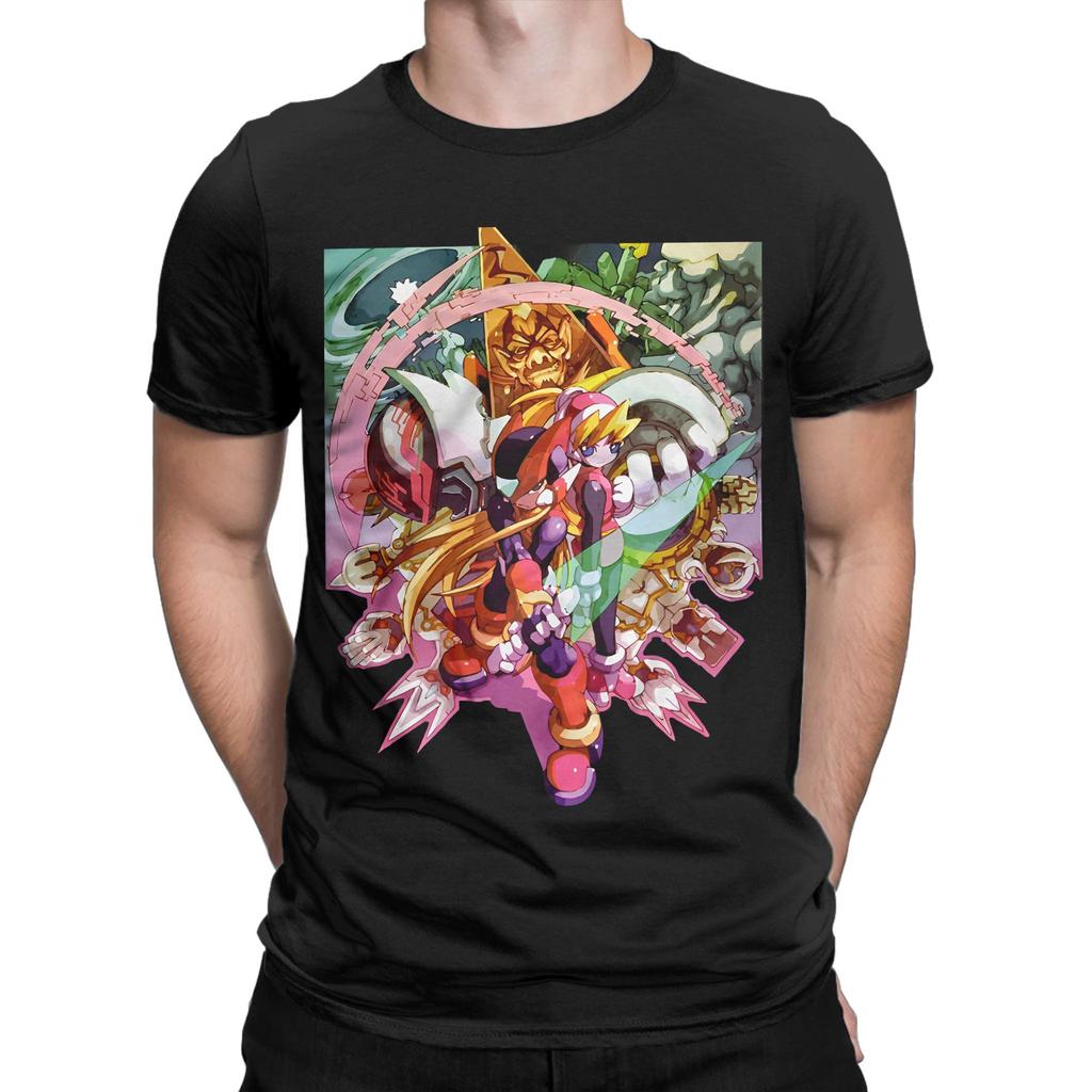 Men Women New Arrival Mega Man Robot World Game  Tee T Shirt Cotton Japanese science Tshirts Clothes