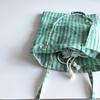 Summer Green Linen Mini Bag