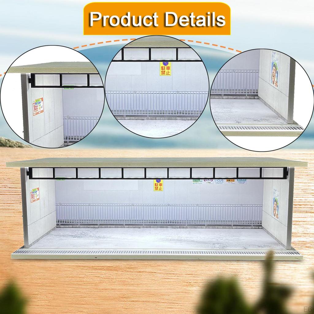 1/64 Diecast Modellauto Vitrine Garage für Spielzeugautos mit Licht Sammlungszubehör Sammlerstück