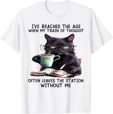 Katze Ich habe das Alter erreicht, in dem mein Gedankenzug T-Shirt