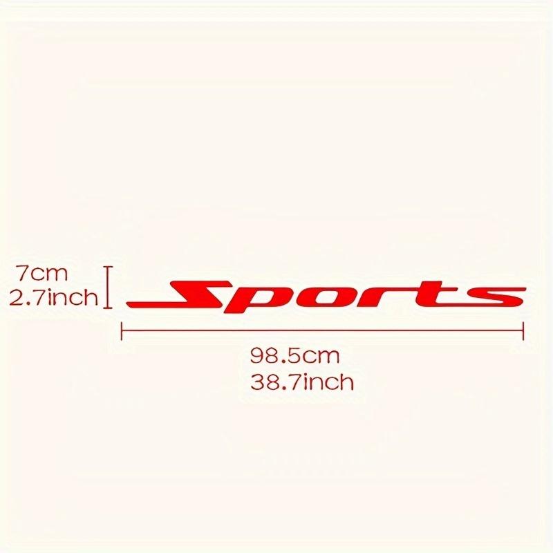 1 adet SPOR Yazılı Araba Etiketi Oto Ön ve Arka Cam Dekorasyonu Çizik Örtücü Oto Aksesuarları Su Geçirmez Çıkartmalar