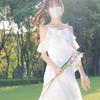 Heart-Fluttering White Ruffle Tea Party Dress