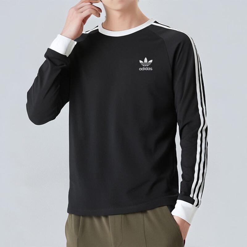 Adidas Men s Long Sleeve 3-Stripes T-Shirt L