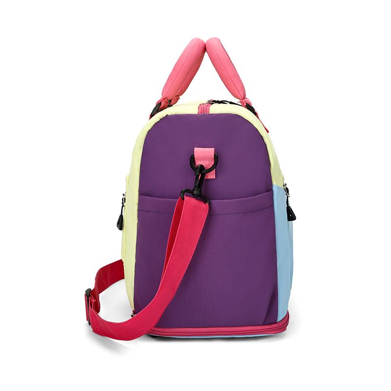 Contrast Color Travel Bag Women's Multi-Layer Storage Bag Crossbody Bag