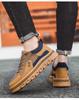 Men's Waterproof Leather Slip-on Casual Sneakers, Autumn Fashion, Versatile Thick-soled Sport Shoes