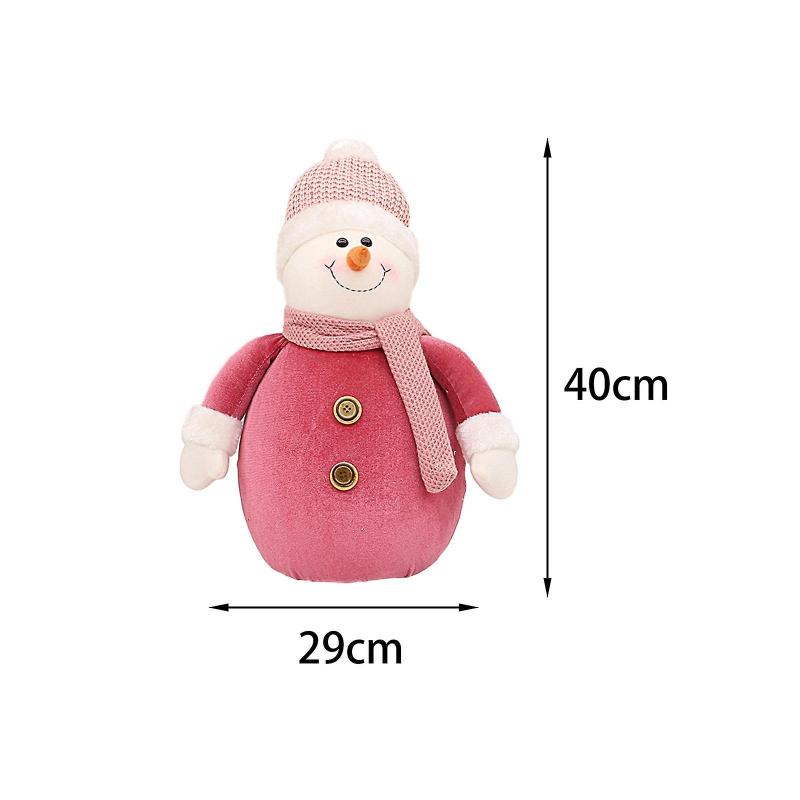Christmas Tabletop Decoration Snowman Doll Cute for Centerpiece Home Kitchen 