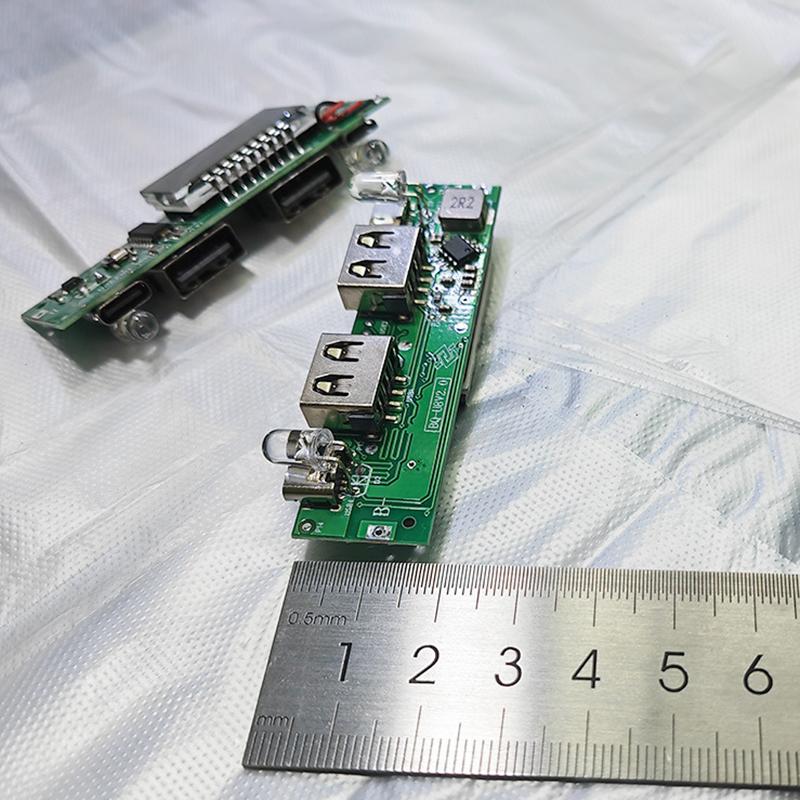 A8Mobile Power Supply Motherboard Led Dual Usb 5V 2A Micro/Type-C Usb Power Bank Circuit Board Module