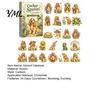 Advent Calendar Dog Calendars 2026, 24 Days Christmas Countdown with 2D Acrylic Hanging Ornaments Ornament, Collectible Cute Animal Figures