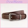 Classic Leather Belt For Women With Alloy Buckle And Slim Fit For Casual Wear