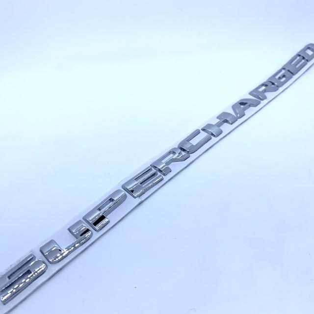 

СПОРТИВНАЯ Автомобильная наклейка, металлическая наклейка с надписью «SUPERCHARGED», автомобильный значок багажника с буквами, эмблема, значки для Supercharged Ra-nge Ro-ver Sport серебряный