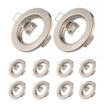 10 peças de estrutura de luz embutida LED luminárias de teto downlight GU10 MR16 holofotes de teto luminária de encaixe