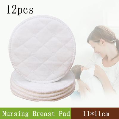 12pc Reusable Nursing Breast Pads Washable Soft Absorbent Baby Breastfeeding Waterproof Breast Pads for Pregnant Women