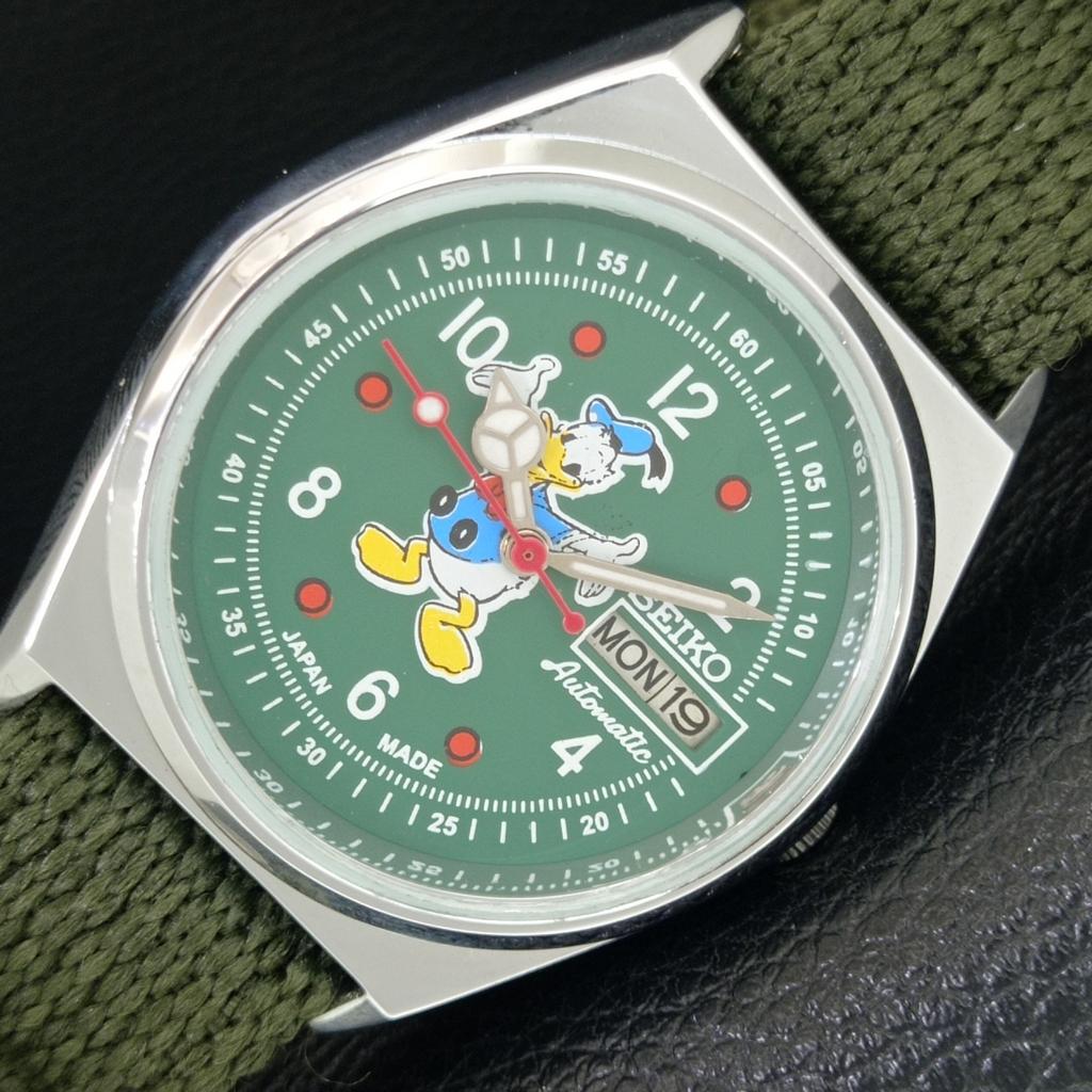 

VINTAGE SEIKO AUTOMATIC 6309A REFURBISHED JAPAN MENS GREEN DIAL WATCH a443017-1