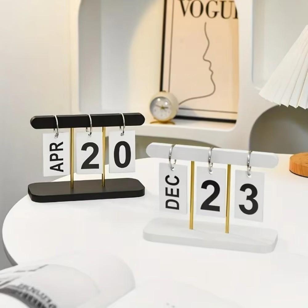 Stylish Flip Desk Calendar Functional Modern Minimalist Calendar Everyday View Calendar Home Decor