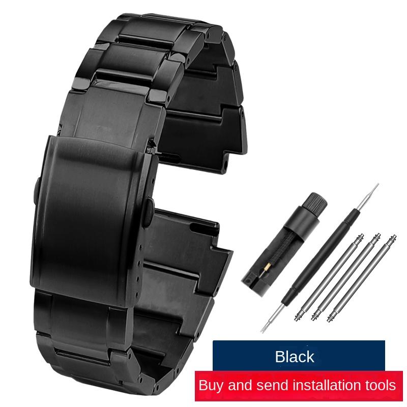 For Casio G-SHOCK GST-B200 strap gstb200 Solid stainless steel 24x16mm watchband Quick release metal Men's Wrist band bracelet