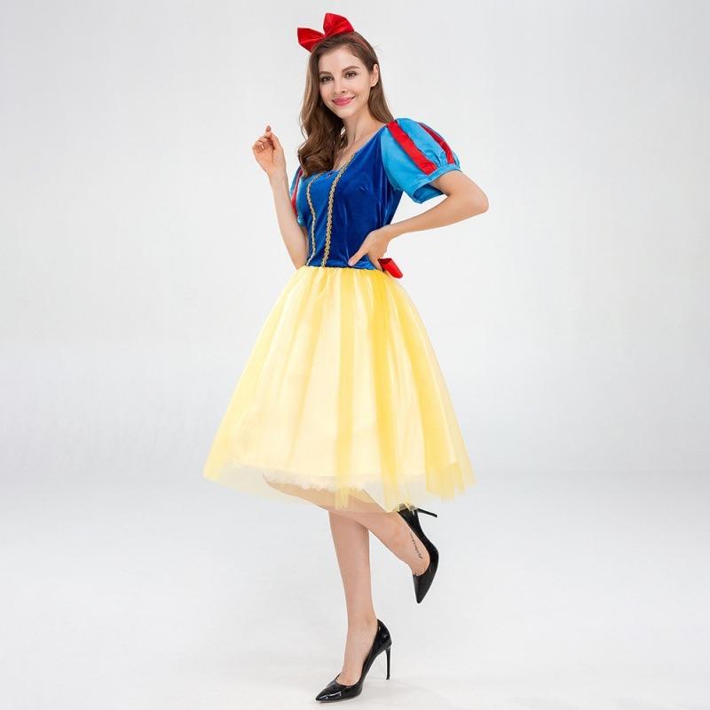 Halloween Costumes, Snow White Anime Cosplay Parent-child Costumes, Fairy Tale Shows Princess Dresses