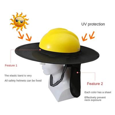 Schutzhelm-Schattenabdeckungen, Outdoor-Zubehör, Sonnenhut, Schutzhelm, Bausicherheit, reflektierendes Schutzhelm-Set, Sommer-Sonnenschutz