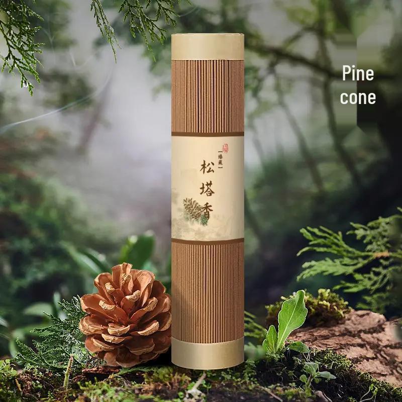 Authentic Sandalwood Pine Cone Incense Sticks, 200g - Ideal for Home, Bedroom, Living Room, and Meditation.