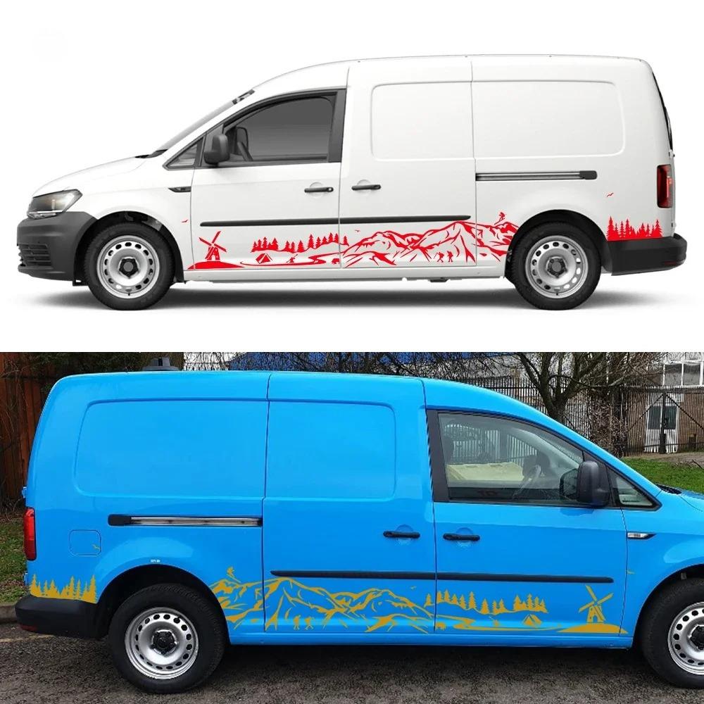 Car Stickers For Volkswagen VW Caddy MK1 MK2 MK3 MK4 4 3 2 Maxi Kombi Camper Van Vinyl Decals Decoration Auto Tuning Accessories