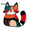 Cat Hat Badge Cartoon Alloy Brooch Pin, Mini Enamel Animal Shape Ornament Clothing Jewelry Accessory for Women Men Decoration Pin