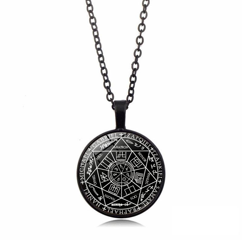 Seven Angels of Time Women's Versatile Accessories Retro Pendant Necklace
