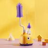 3PCS Silicone Bottle Cleaning Brush Baby Pacifier Straw Scrubber Small Brush 360 Degree Glass Cup Washing Brush Tool Set