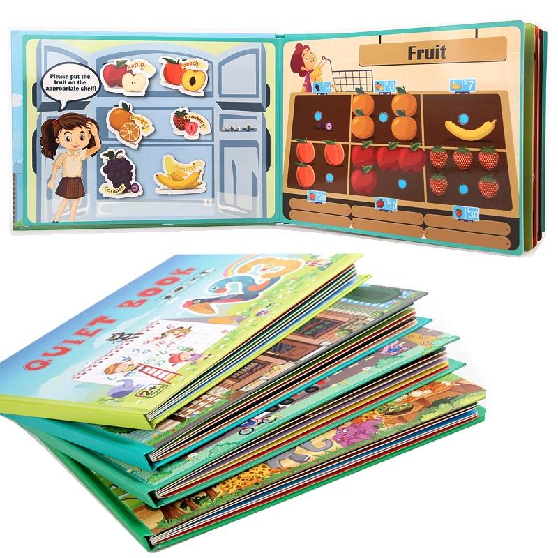 Quiet Book Magic Sticker Toy Baby Educational Montessori Busy Book Preschool Learning Book for Kids Early Educational Binder