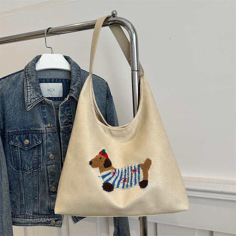 

Casual commuting large-capacity bag women s 2025 new popular versatile double shoulder back bag single shoulder messenger tote bag хаки