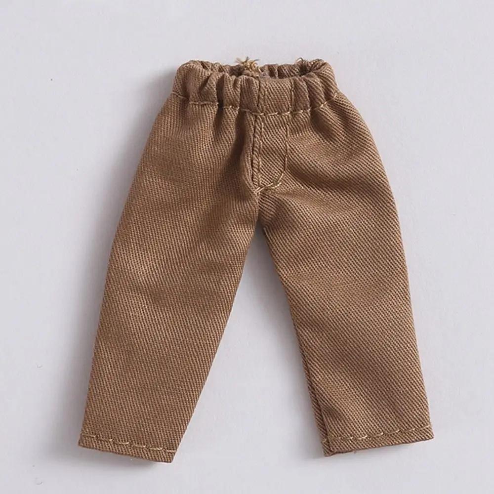 Doll Fashion Clothes For 1/11 Ob11 Dolls Denim Trousers For 1/12 Bjd/Gsc Doll T-Shirt Mini Cute Doll Pants Diy Doll Accessories