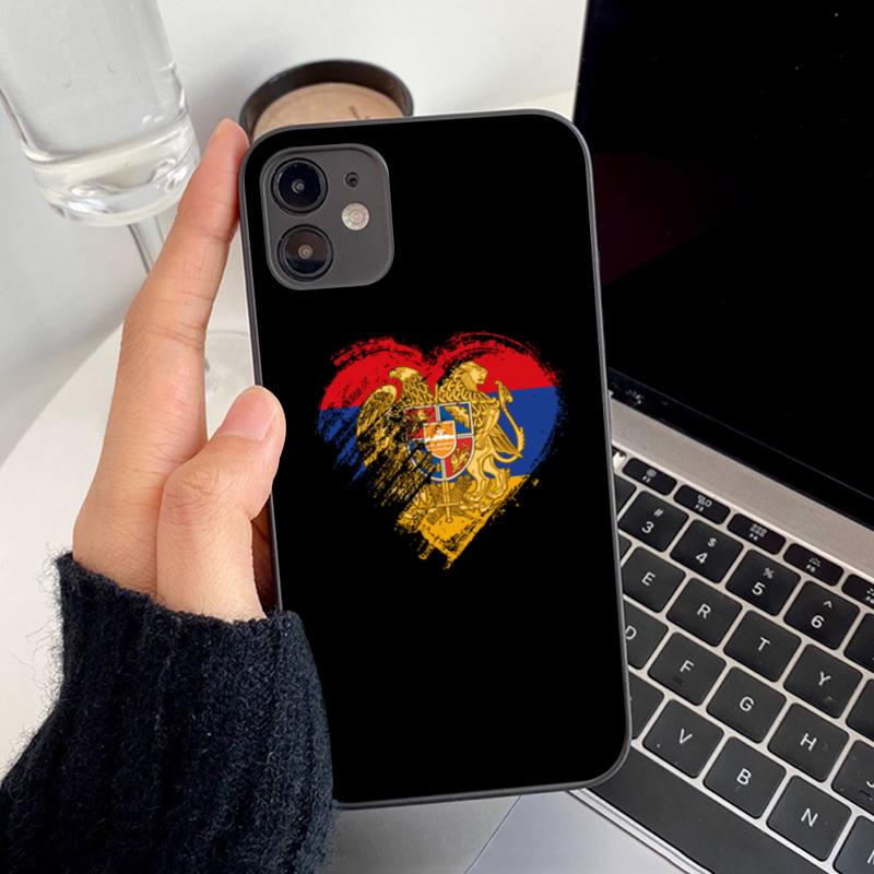 Armenia Armenians Flag Phone Case for Iphone 13 8 7 6S Plus X 5S SE 2020 XR 11 12 Mini Pro XS MAX